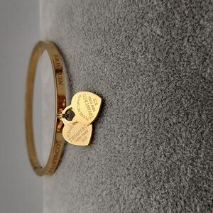 18k Gold Plated Stainless Steel Bangle Bracelet